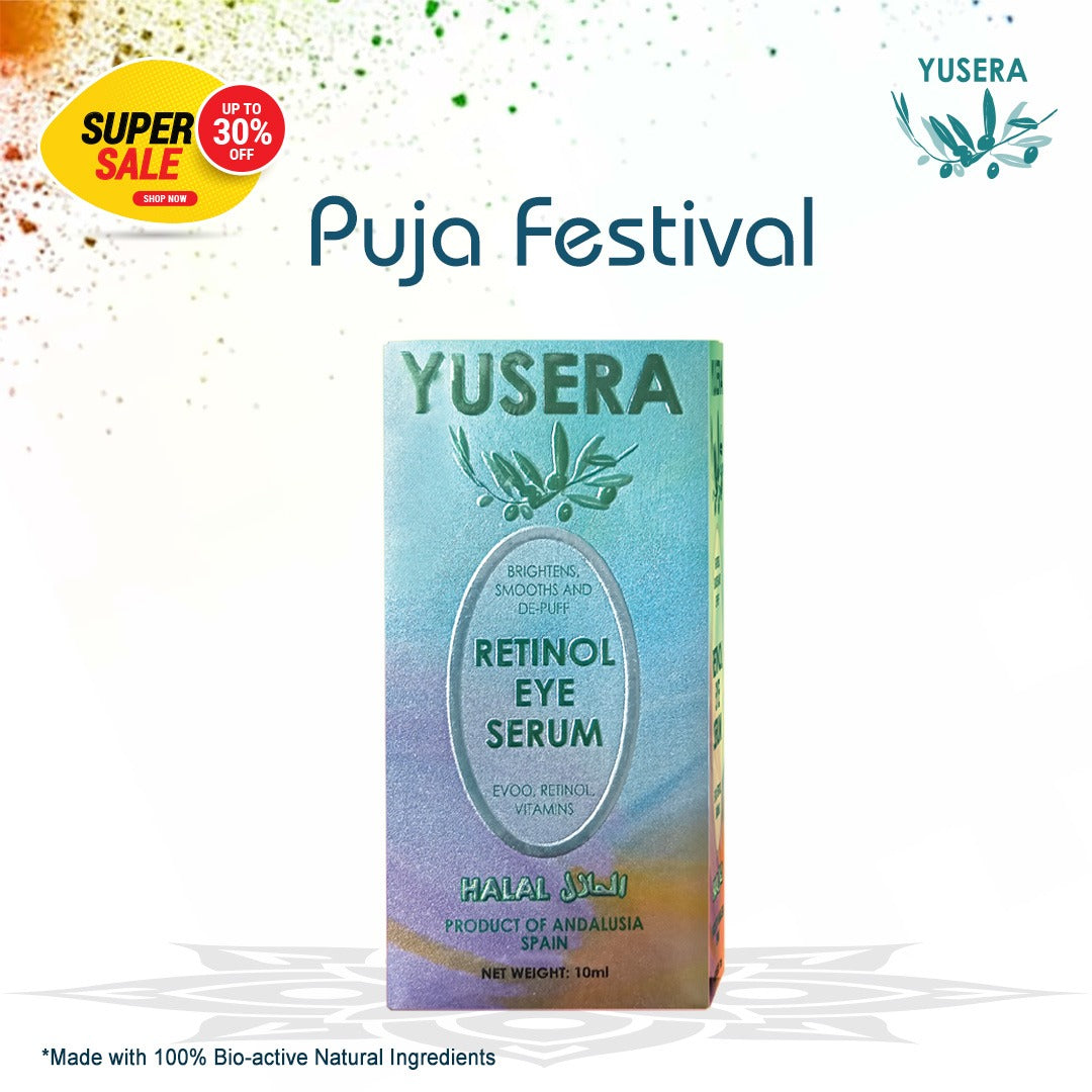 YUSERA Retinol Eye Serum 15ml - Wrinkle Defense | Brighter Eyes | Perfect for All Skin Types