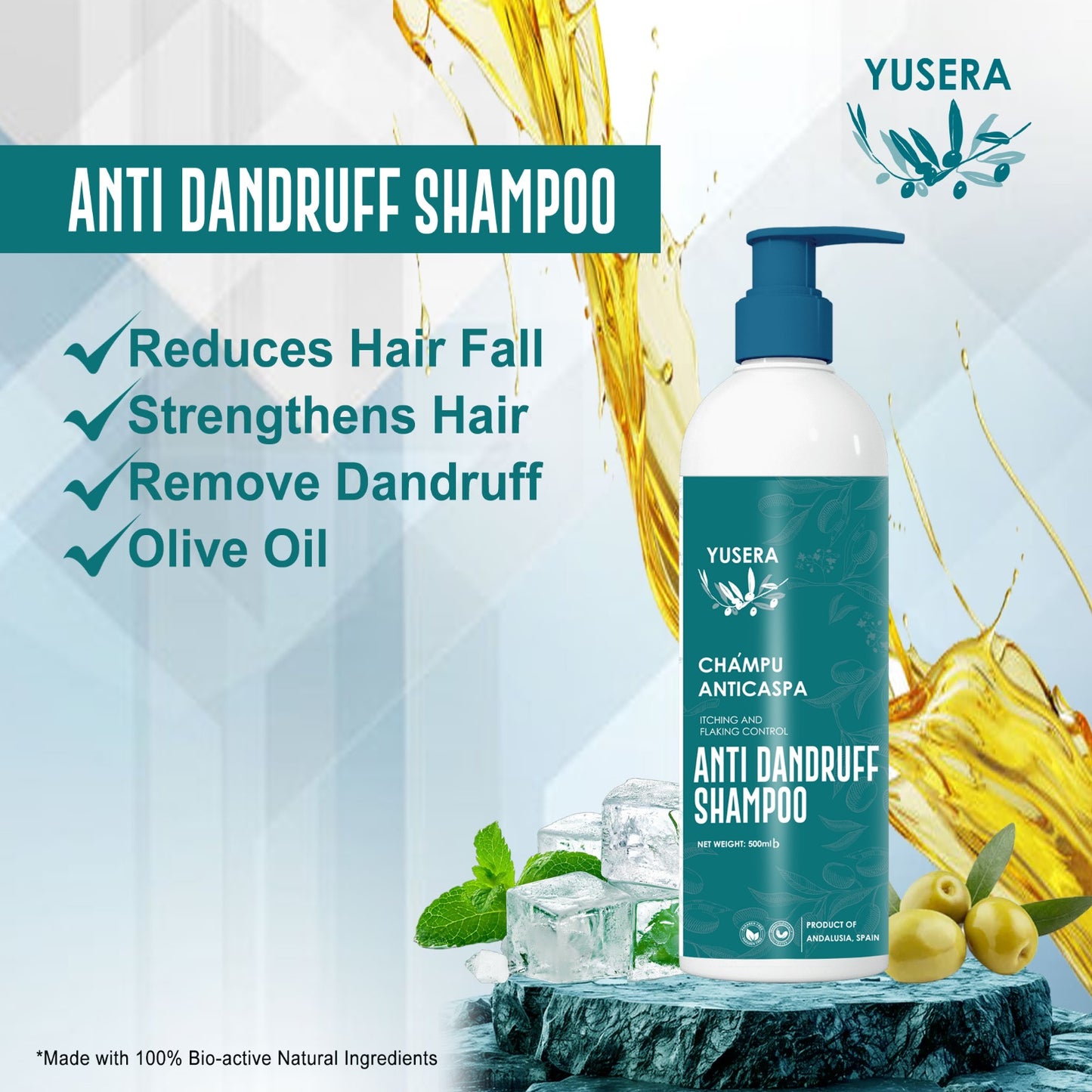 YUSERA Anti Dandruff Shampoo 300 ML