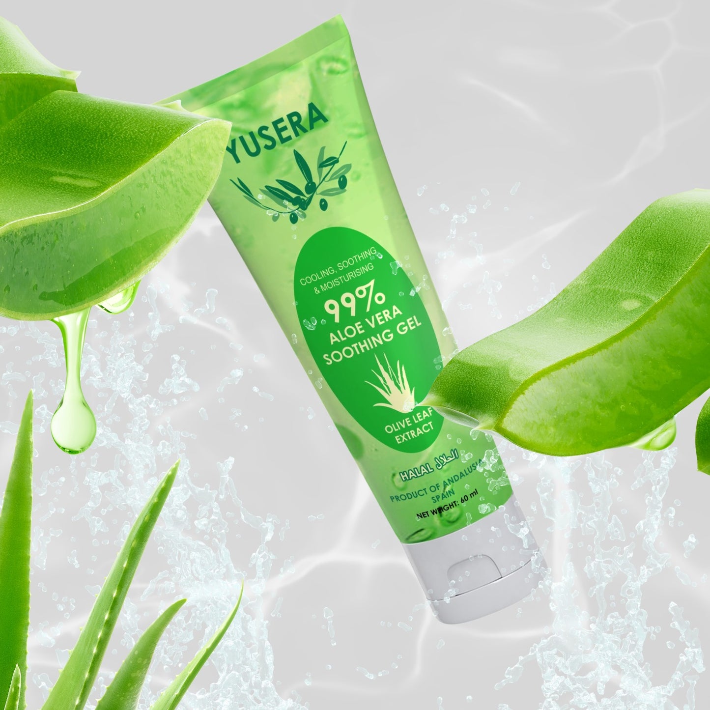 YUSERA 99% Aloe Vera Soothing Gel 60 ML