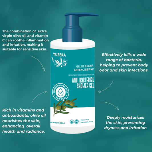 Yusera Anti Bacterial Shower Gel Lavender 200ml