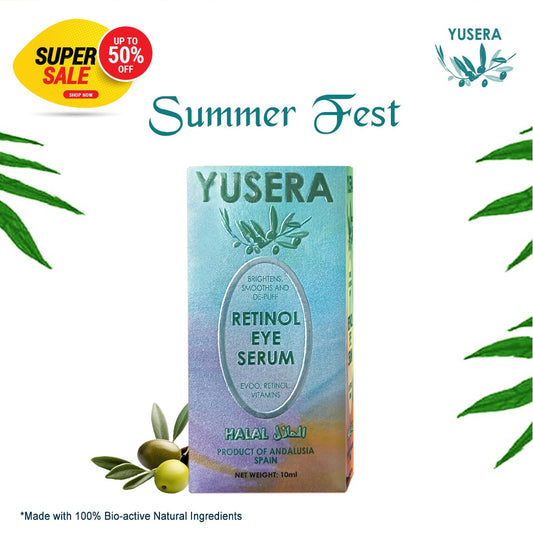 YUSERA Retinol Eye Serum 15ml - Wrinkle Defense | Brighter Eyes | Perfect for All Skin Types